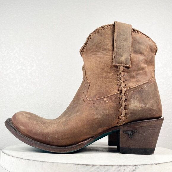 Women's Tan Ankle Boots - Picture 4 of 11